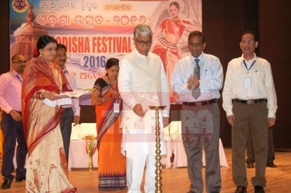 CM Manik Sarkar inaugurated Odisha festival 2016 in Tripura 